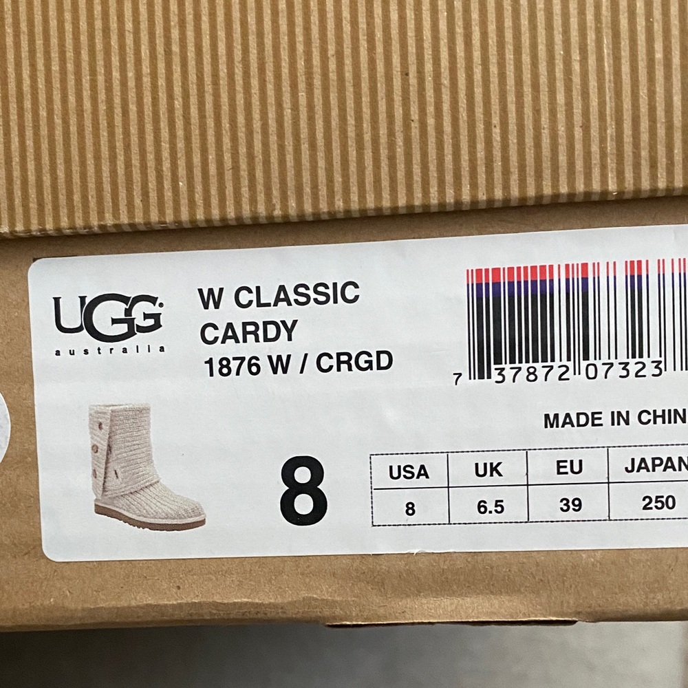 UGG Women's Classic Cardy Boots - Cream